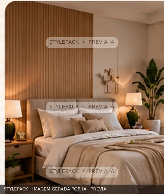 Cenário criado com IA: Quarto neutro